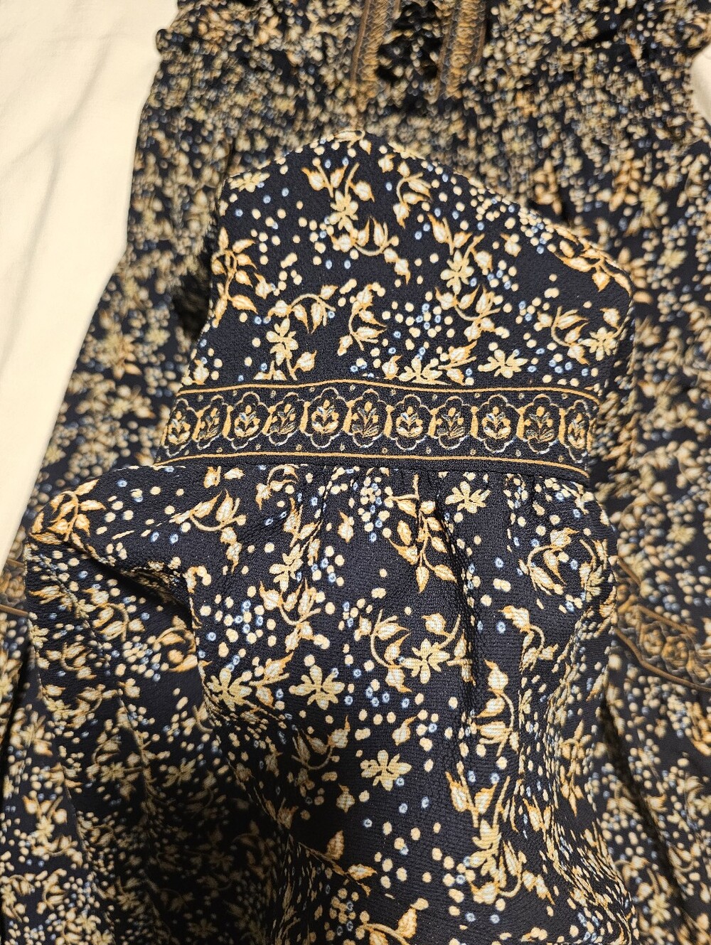 Max Studio Navy Floral Maxi Dress - Picture 13 of 13
